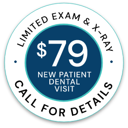 $79 New Patient Emergency Exam stamp